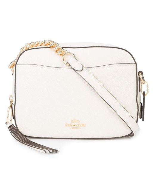 COACH White Camera Crossbody Bag