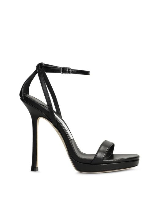 Jimmy Choo Black Moza Platform Sandals