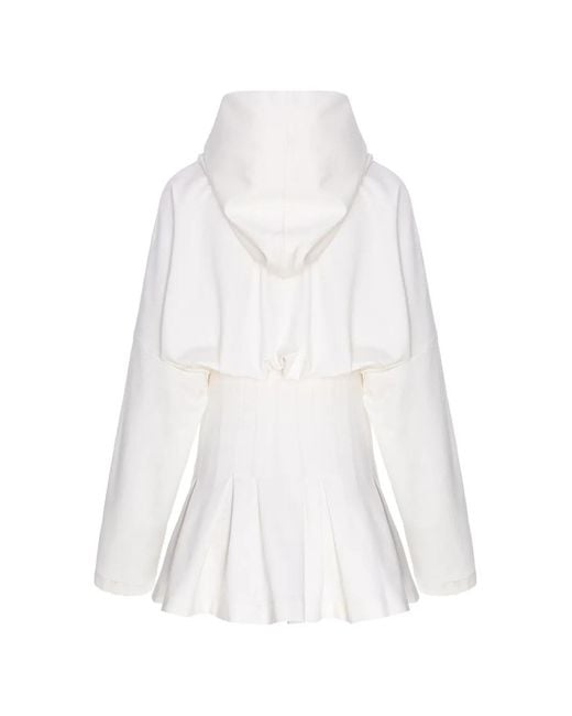 Hamza White Cleopatra Hooded Dress