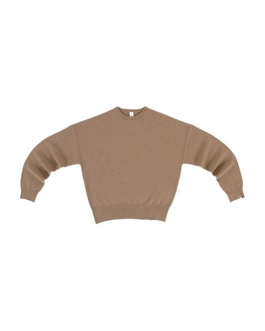 Extreme Cashmere Brown Crew-Neck Sweater