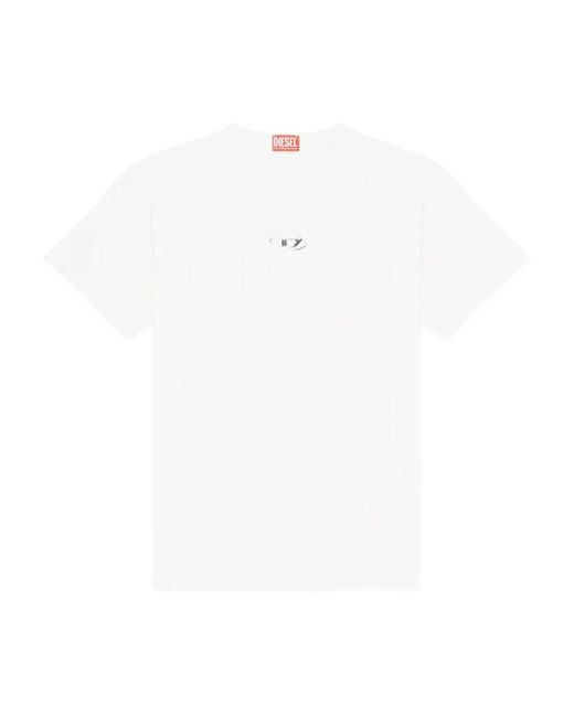 メンズ DIESEL T-Norm-Iod Tシャツ White
