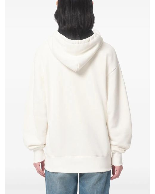 Valentino Garavani White Chez -Print Hoodie