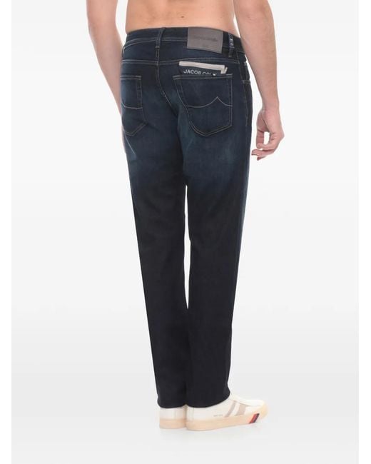 Jacob Cohen Blue Straight-Leg Jeans for men