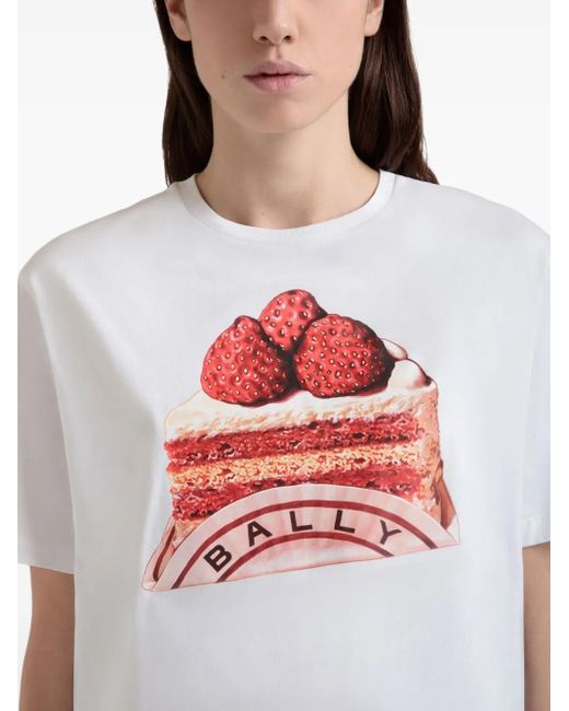 Bally プリント Tシャツ White