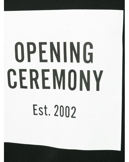 Opening Ceremony Black Logo-Print T-Shirt for men