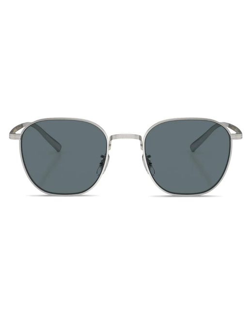 Oliver Peoples Blue Rynn Square-Frame Sunglasses