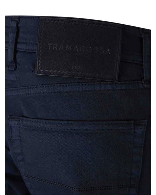 Sartoria Tramarossa Blue Michelangelo Ring-Detail Jeans for men