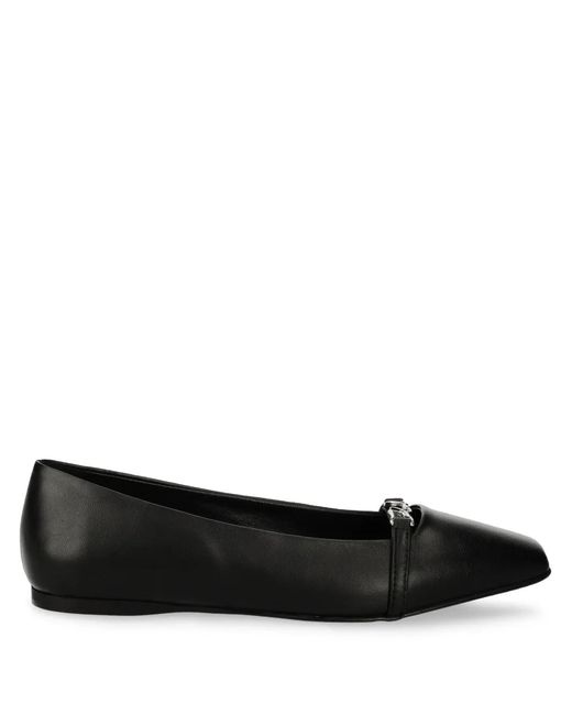 Karl Lagerfeld Black Karl Signature Ballet Flats