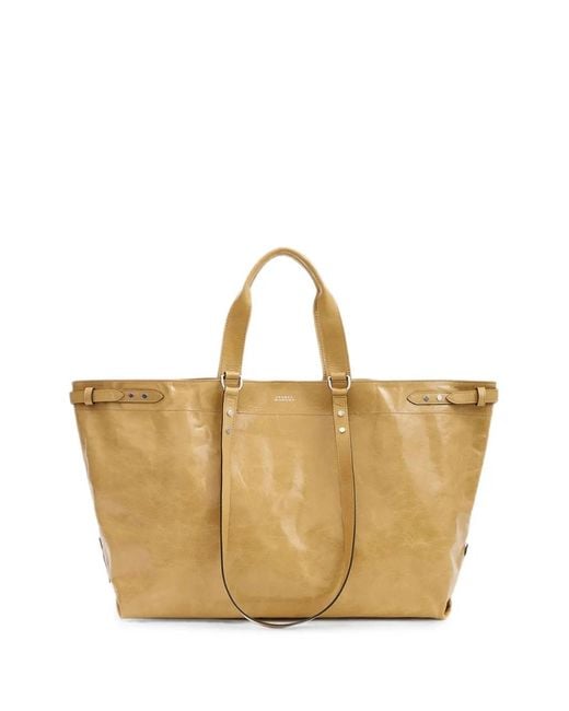 Isabel Marant Natural Winna Leather Tote Bag