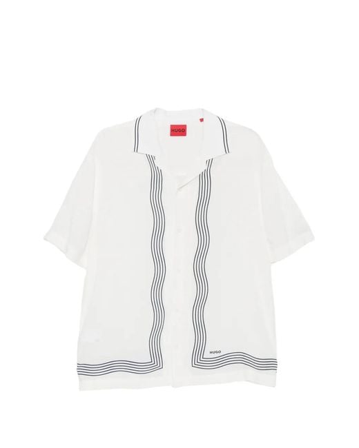 Boss White Short-Sleeves Shirt for men