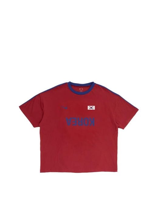 Travis Scott Red X Nike Korea Total 90 T-Shirt for men