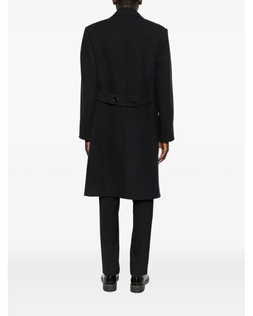 メンズ Tom Ford ピークドラペル ダブルコート Black