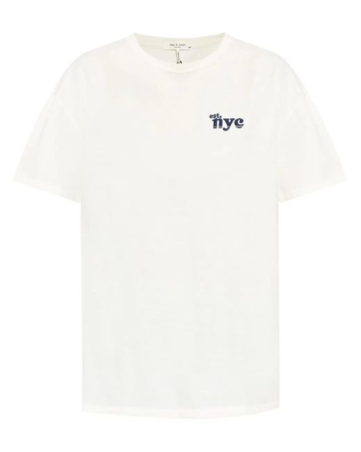 Rag & Bone White Nyc Boyfriend T-Shirt