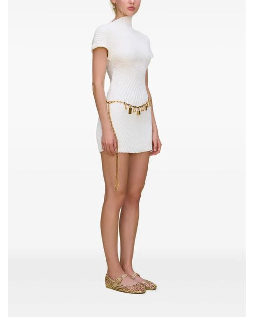 Cult Gaia White Luka Mini Dress
