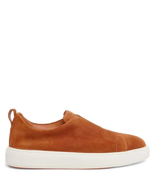 Santoni Brown Sneakers for men