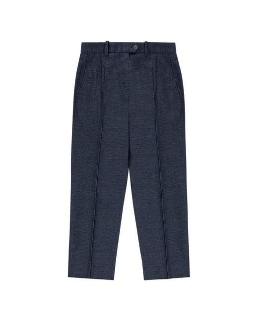 Circolo 1901 Blue Button Tailored Trousers