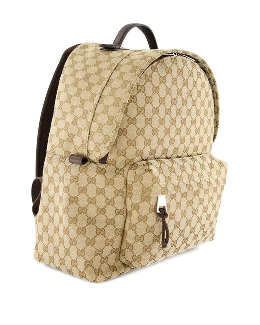 Gucci Metallic Gg-Monogram Backpack for men
