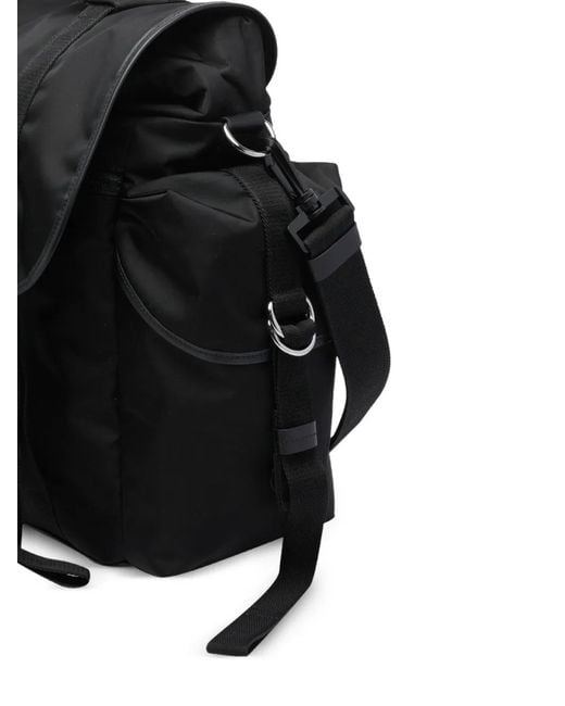 Maison Margiela Black Buckle-Closure Shoulder Bag for men