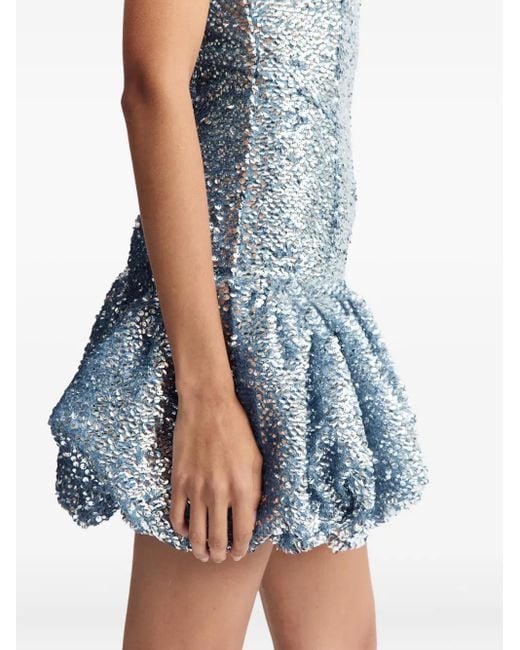 16Arlington Blue Garance Sequinned Mini Dress