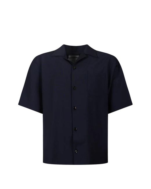 BE ABLE Blue Pocket Short-Sleeve Shirt for men