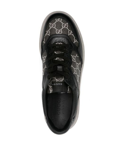 Monogram logo sneaker di Gucci in Black da Uomo