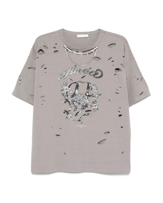 Area ダメージ Tシャツ Gray