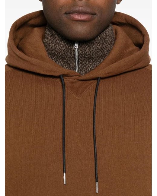 Sacai Brown X Carhartt Wip Pocketed Hoodie