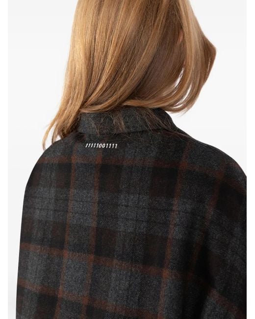 Societe Anonyme Black Checked Wool Jacket