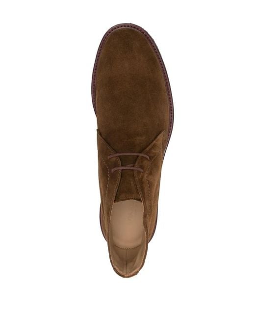 Scarosso Brown Gary Suede Desert Boots for men
