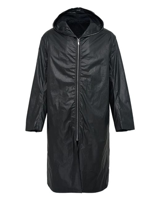 メンズ Rick Owens Mac フーデッド レインコート Black