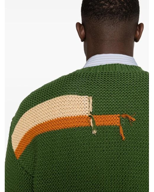 YMC Green Patch-Detail Sweater for men