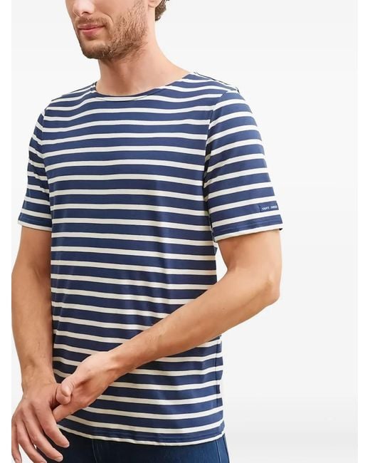 Saint James Blue Stripe T-Shirt for men