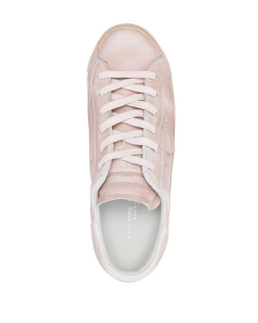 Philippe Model Pink Paris Logo-patch Sneakers