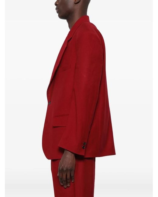 Enfants Riches Deprimes Red Single-Breasted Blazer for men