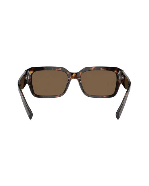 Dolce & Gabbana Brown Sharped Rectangle-Frame Sunglasses for men