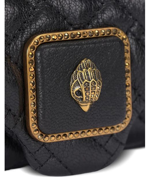 Kurt Geiger Black Nano Ppmlico Quilted Eagle Cross Body Bag