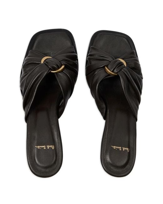Paul Smith Black Monivae Knotted Leather Sandals