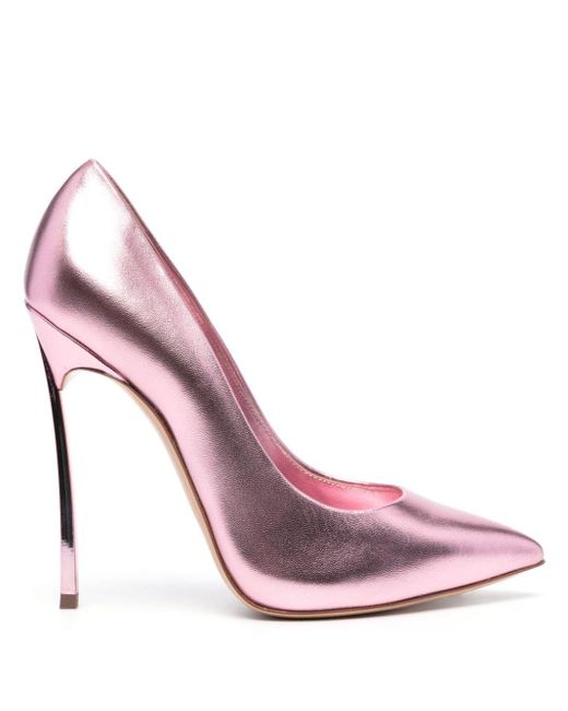 Zapatos Blade Flash con tacón de 120 mm Casadei de color Pink