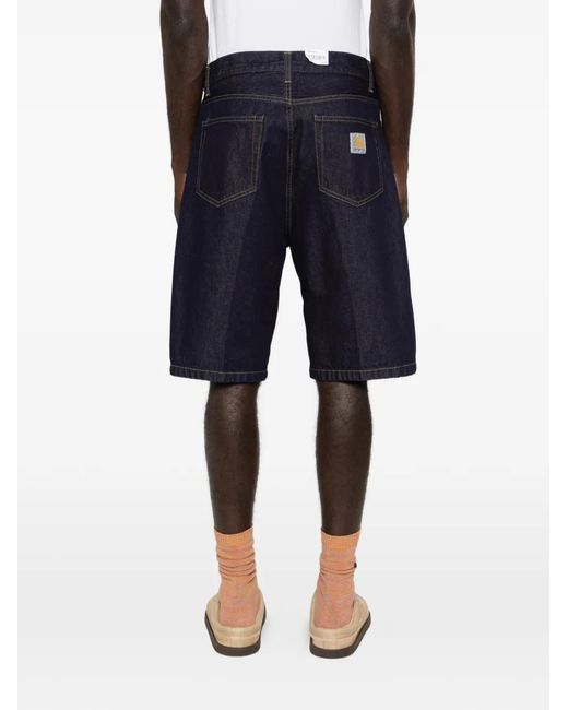 Carhartt Blue Landon Denim Shorts for men