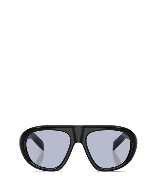 Prada Black Pilot-Frame Sunglasses