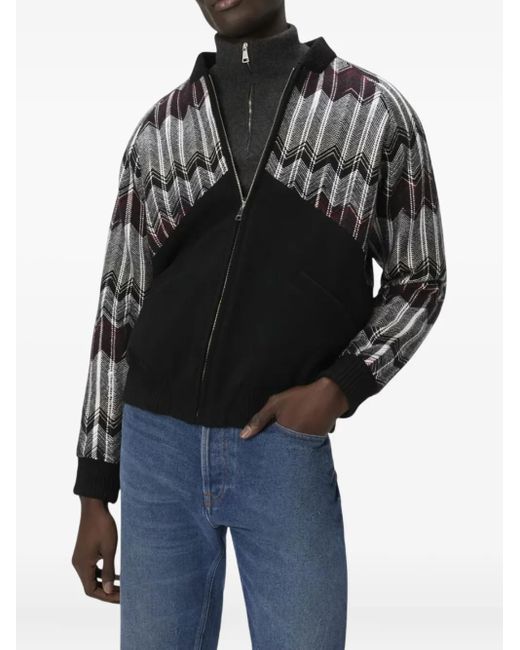 Chaqueta con cremallera Missoni de hombre de color Black