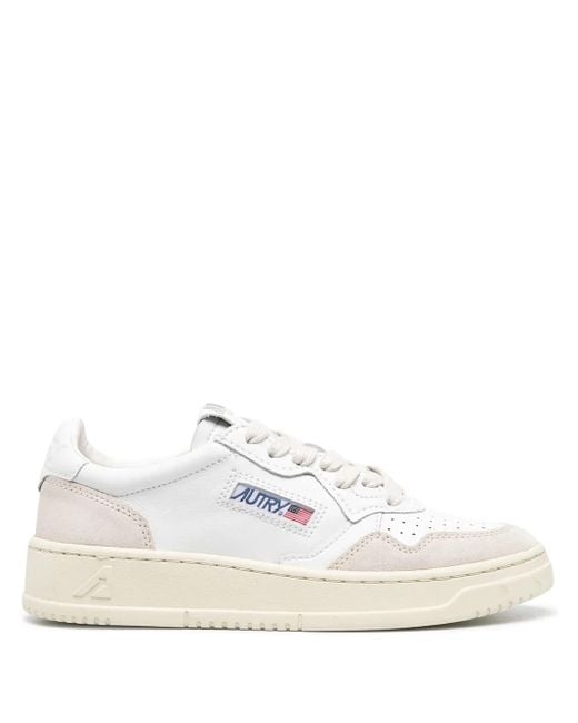 Autry Medalist レザースニーカー White
