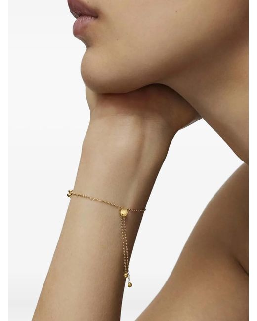 Pulsera de cadena con cuentas Tous de color White