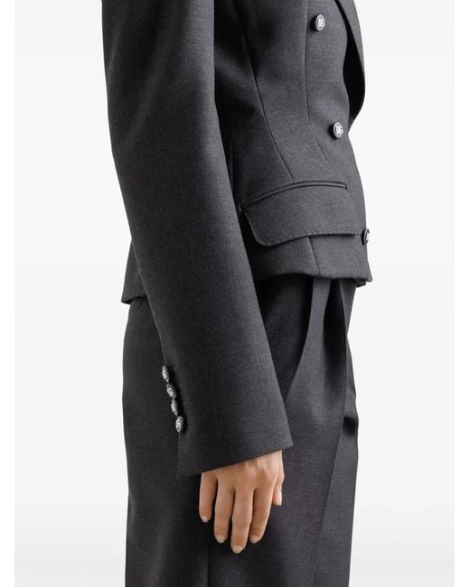 Dolce & Gabbana Black Double Breasted Blazer For