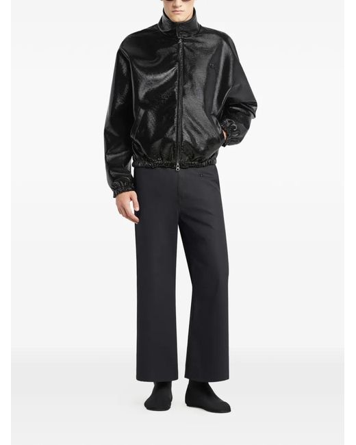 Courreges Black Pockets Zip-Up Jacket for men