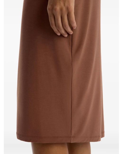 12 STOREEZ Brown Stretch Pencil Skirt
