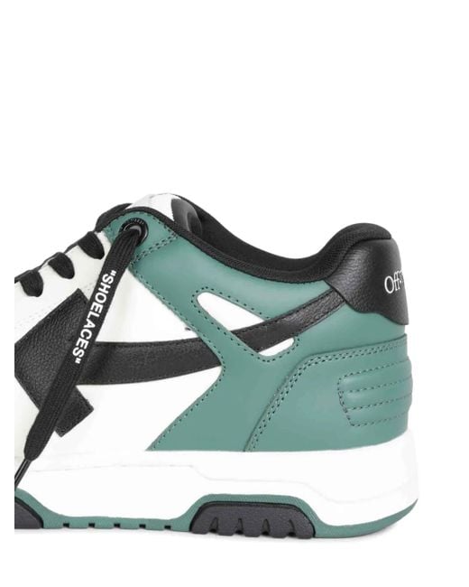 Off-White c/o Virgil Abloh Green Sports Shoes "Out Off Office" for men