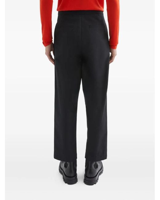 Jil Sander Black Cotton Trousers for men