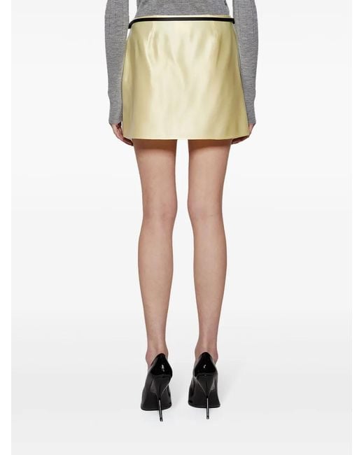Givenchy Satijnen Mini-Rok in het Natural