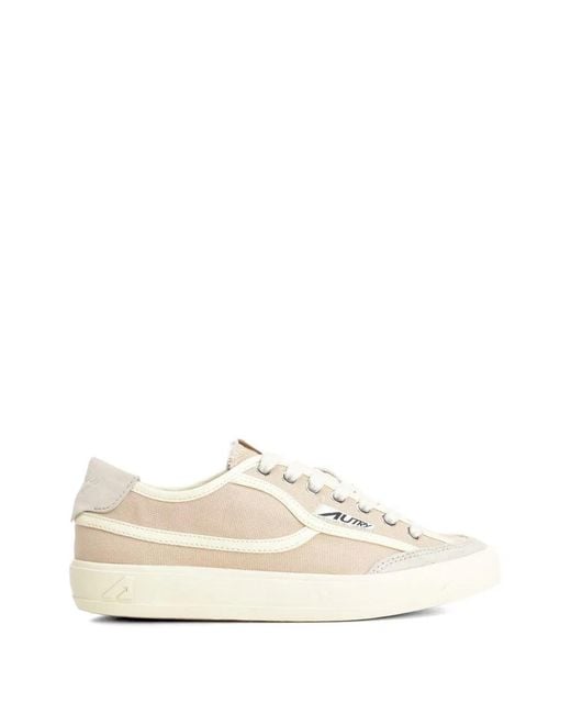 Autry White Windscape Panelled Suede Sneakers